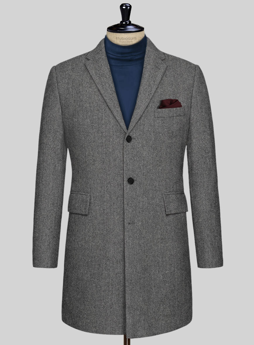 Vintage herringbone coat new arrivals