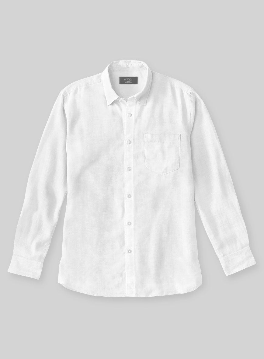 Ravenna Linen Shirt in White