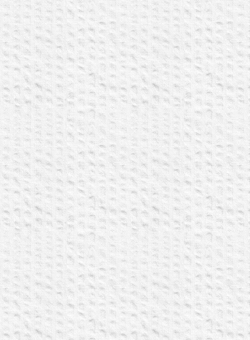 White Seersucker Pants - StudioSuits