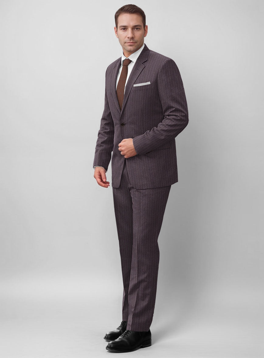 Wine Pinstripe Suit StudioSuits Wine Pinstripe Suit StudioSuits