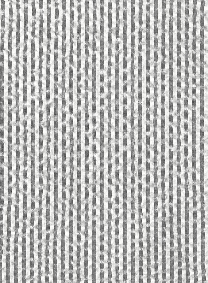 Women's Gray Seersucker Jacket - StudioSuits