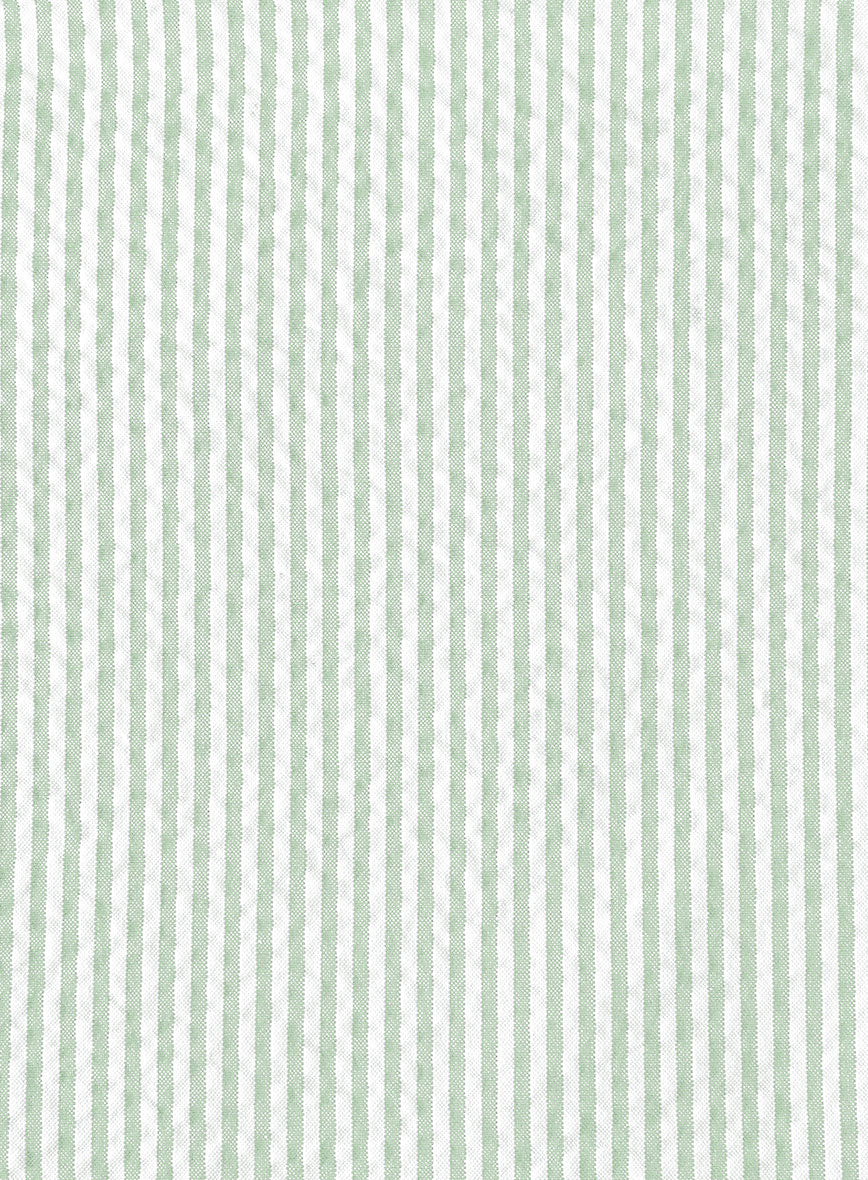 Women's Light Green Seersucker Jacket - StudioSuits