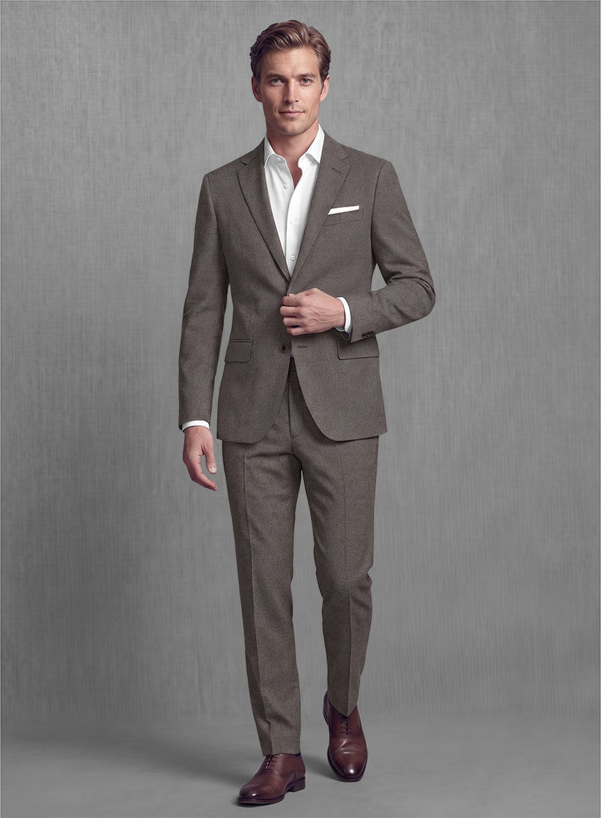 Lanificio Zegna Trofeo Brown Wool Suit – StudioSuits