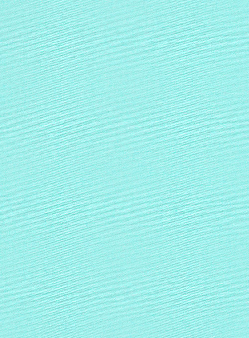 Aqua Blue Stretch Poplene Shirt - StudioSuits