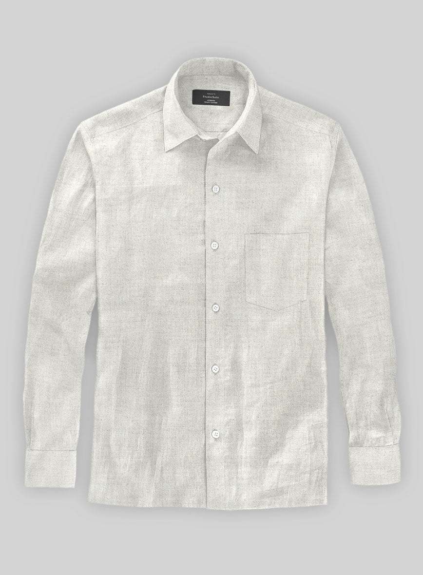 Barn Beige Cotton Linen Shirt - StudioSuits