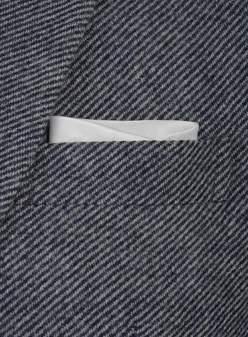 Blue Twill Tweed Jacket - StudioSuits