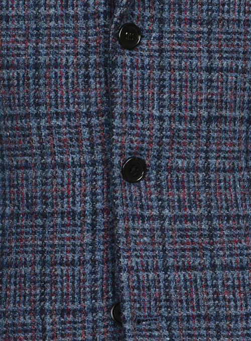 Harris Tweed Bluish Checks Jacket - StudioSuits