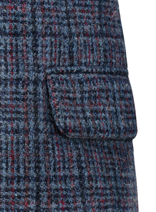 Harris Tweed Bluish Checks Jacket - StudioSuits