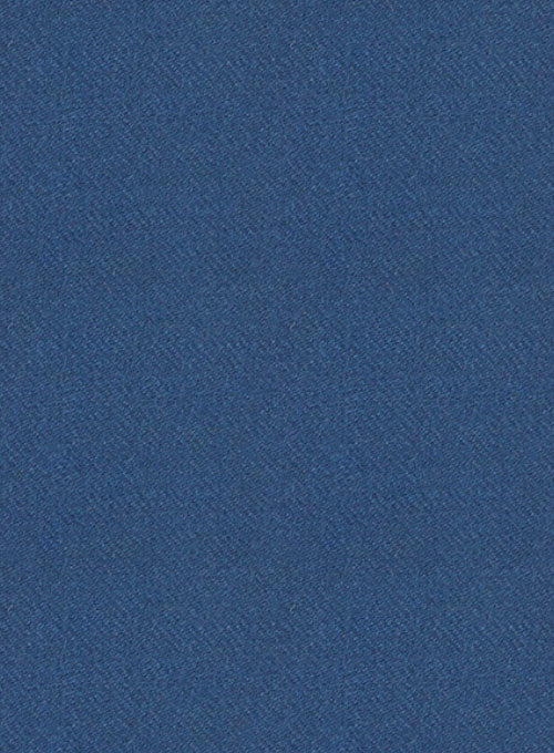 Bottle Blue Flannel Wool Pants - StudioSuits
