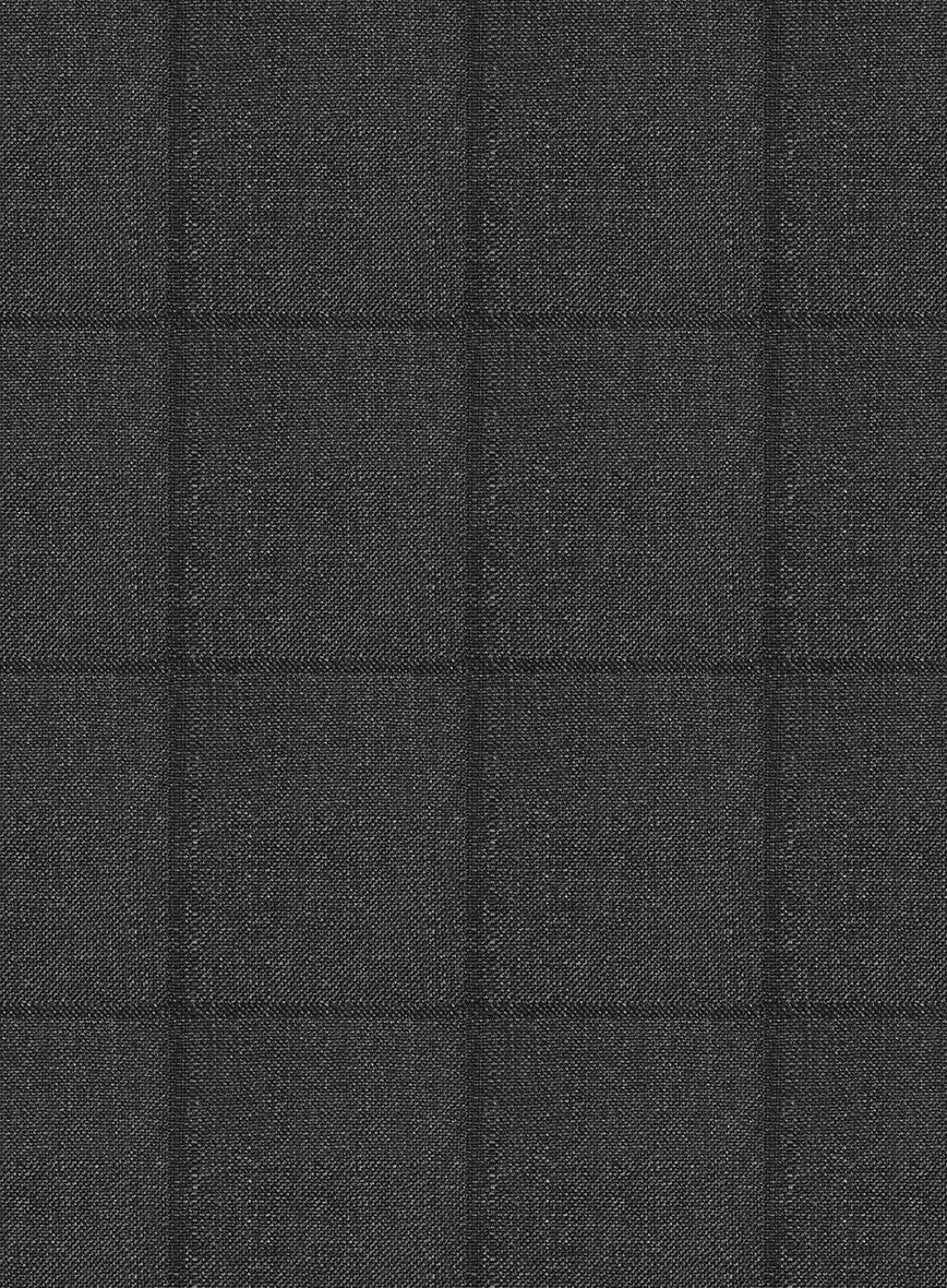 Bristol Anrico Charcoal Checks Pants - StudioSuits