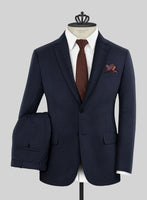 Bristol Blue Herringbone Suit - StudioSuits