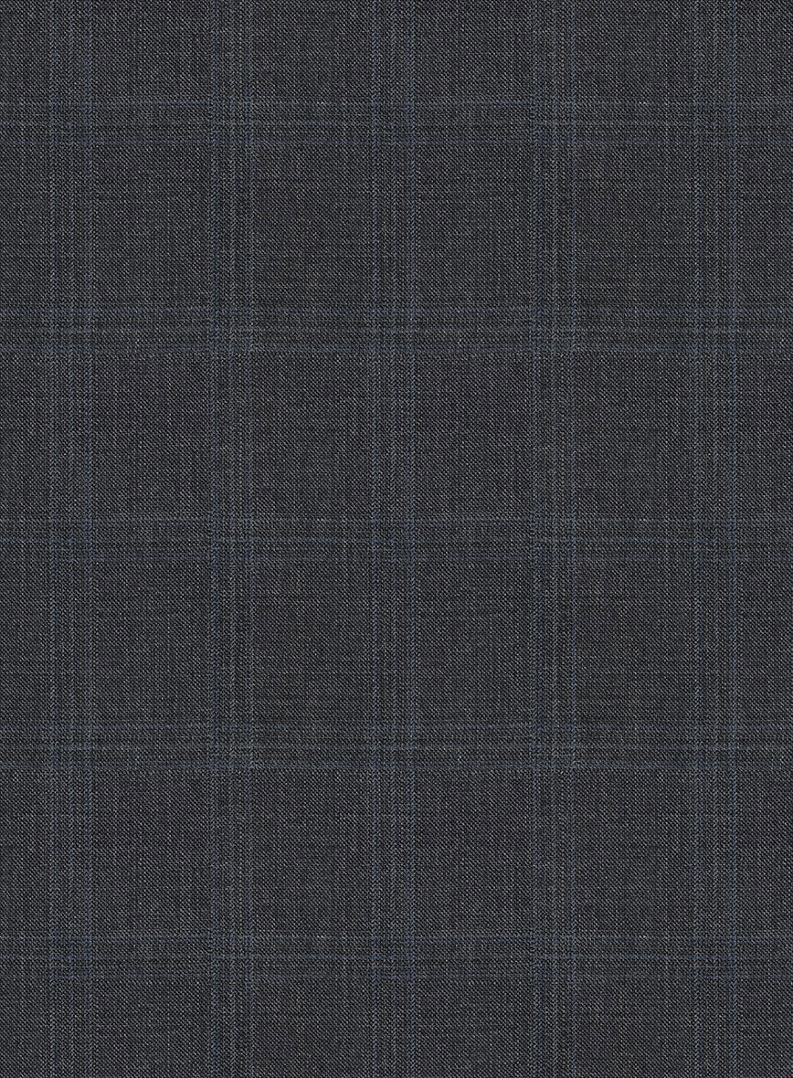 Bristol Fiora Gray Glen Wool Pants - StudioSuits