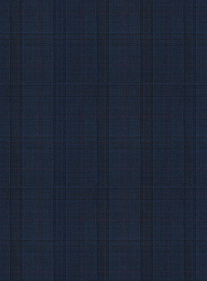 Bristol Glen Blue Sasimo Pants - StudioSuits