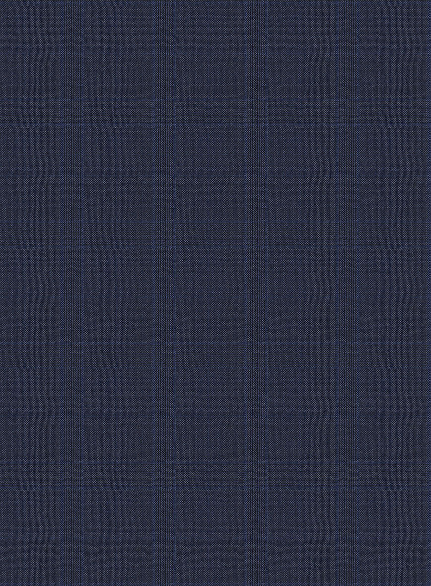 Bristol Munzio Blue Checks Pants - StudioSuits