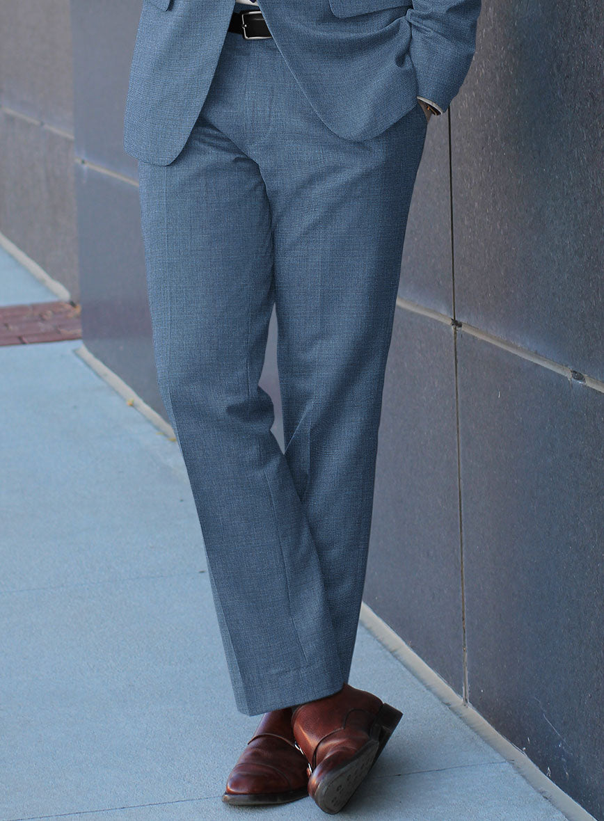 Bristol Nailhead Rich Blue Pants - StudioSuits