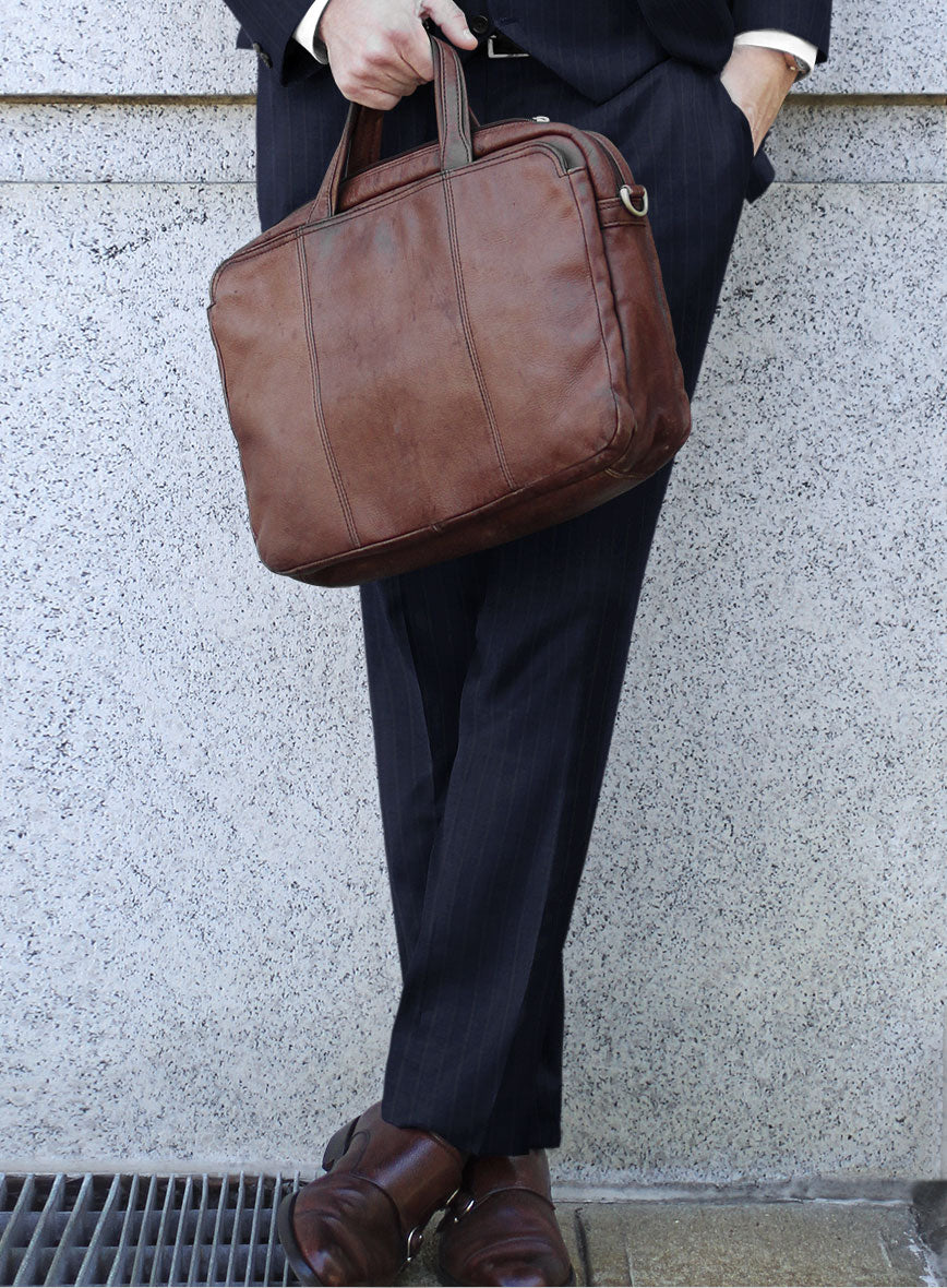 Bristol Navy Classic Stripe Pants - StudioSuits