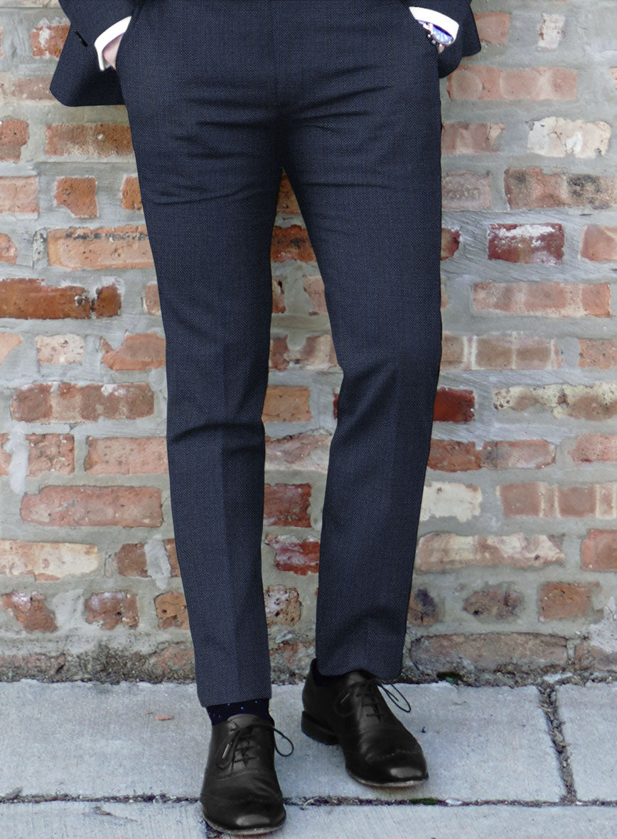 Bristol Regal Blue Sharskin Pants - StudioSuits