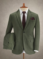 Caccioppoli Cotton Drill Green Suit - StudioSuits