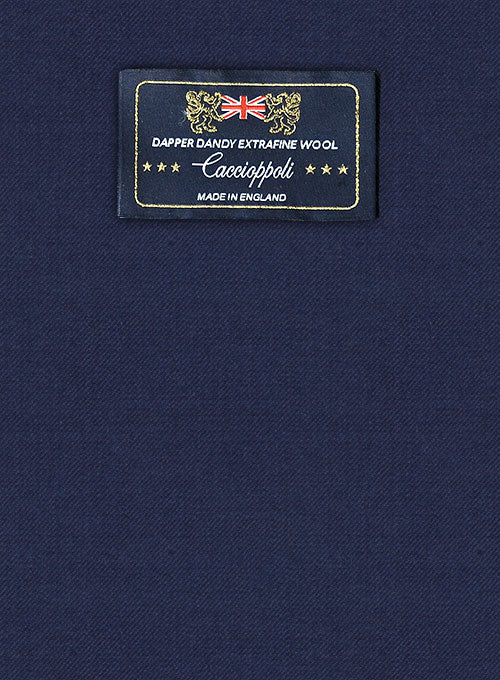 Caccioppoli Dapper Dandy Attoro Blue Wool Pants - StudioSuits