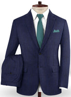 Caccioppoli Dapper Dandy Olierr Blue Wool Suit - StudioSuits