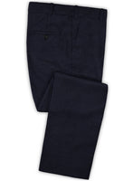 Caccioppoli Dapper Dandy Arber Navy Blue Wool Pants - StudioSuits