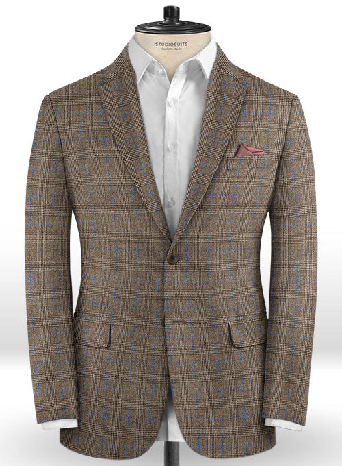 Caccioppoli Dapper Dandy Dicanno Brown Wool Jacket - StudioSuits