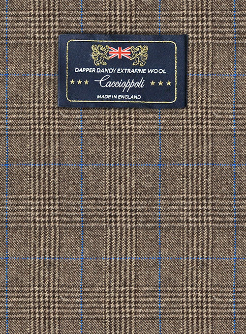Caccioppoli Dapper Dandy Dicanno Brown Wool Pants - StudioSuits