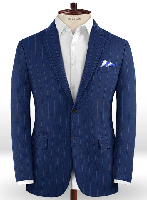 Caccioppoli Dapper Dandy Havssi Blue Wool Suit - StudioSuits