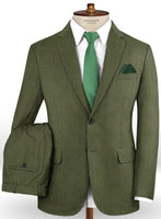 Caccioppoli Dapper Dandy Iniesa Seaweed Green Wool Suit - StudioSuits