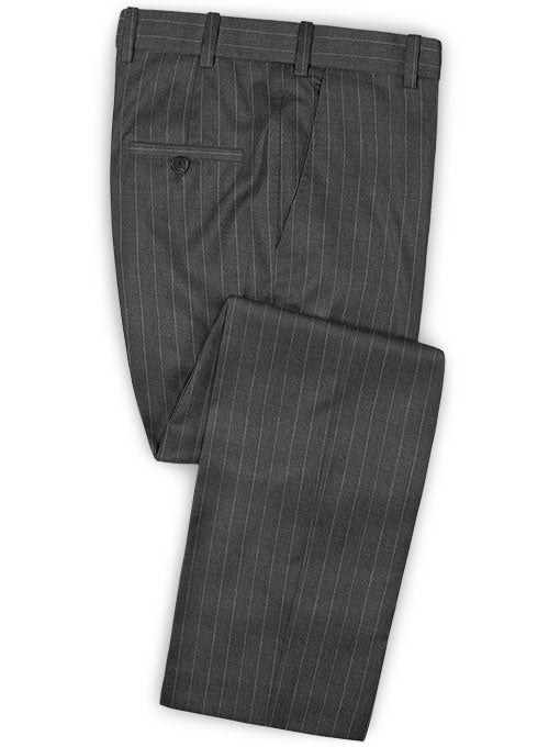 Caccioppoli Dapper Dandy Vigi Dark Gray Wool Pants - StudioSuits