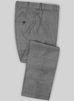 Caccioppoli Sun Dream Ridro Gray Wool Silk Pants - StudioSuits