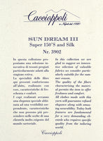 Caccioppoli Sun Dream Rizzo Dark Blue Wool Silk Pants - StudioSuits