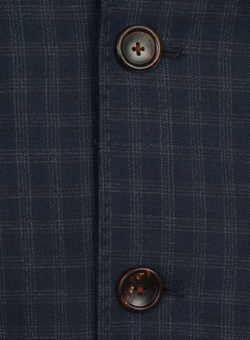 Charles Blue Checks Wool Suit - StudioSuits