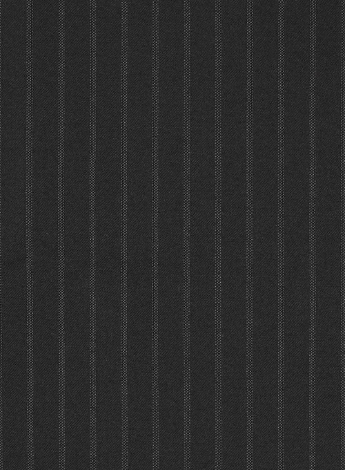 Charles Clayton Black Stripe Wool Cashmere Jacket - StudioSuits