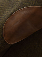 Bottle Brown Herringbone Tweed Jacket II - StudioSuits