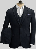 Deep Blue Heavy Tweed Suit - StudioSuits