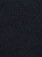 Deep Blue Heavy Tweed Pea Coat - StudioSuits