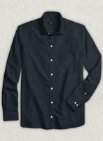 Dark Navy Stretch Twill Shirt - StudioSuits
