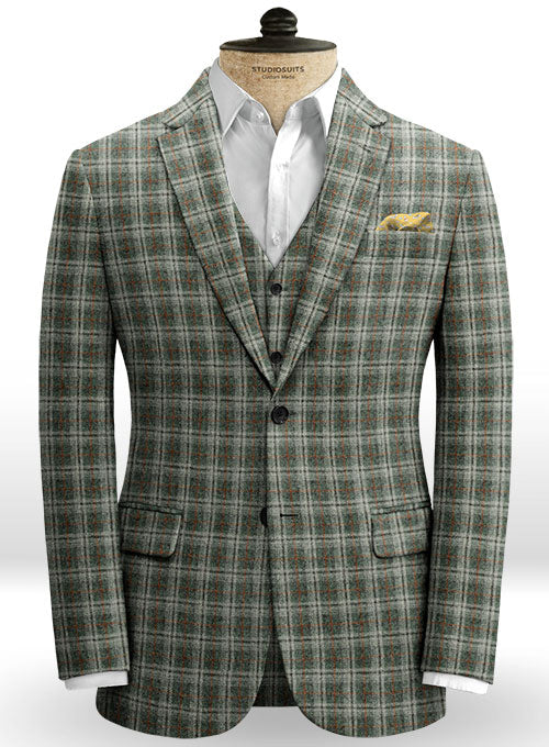 Essex Green Tweed Jacket - StudioSuits