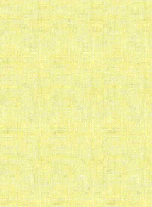 European Yellow Linen Shirt - StudioSuits