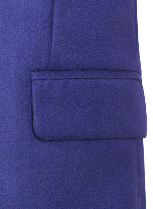Fizz Blue Flannel Wool Suit - StudioSuits