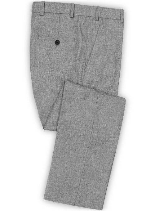 Gray Flannel Wool Pants - 32R - StudioSuits