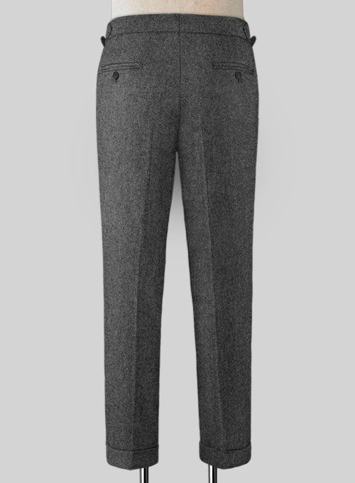 Gray Highland Tweed Trousers - StudioSuits