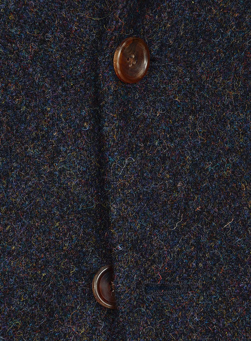 Harris Tweed Melange Blue Suit - StudioSuits