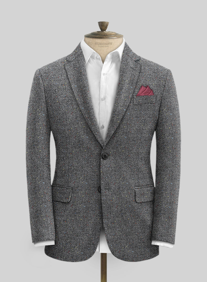 Harris Tweed Gray Speckled Jacket – StudioSuits