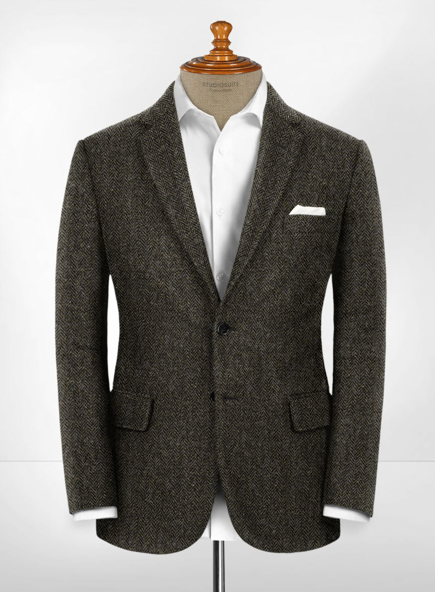 Harris Tweed Rust Check Jacket>>