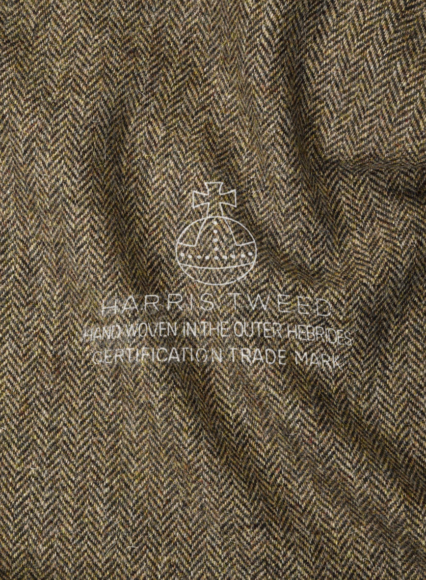 Harris Tweed Hebridean Brown Herringbone Jacket - StudioSuits