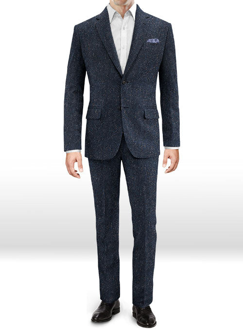 Haute Blue Flecks Donegal Tweed Suit - StudioSuits