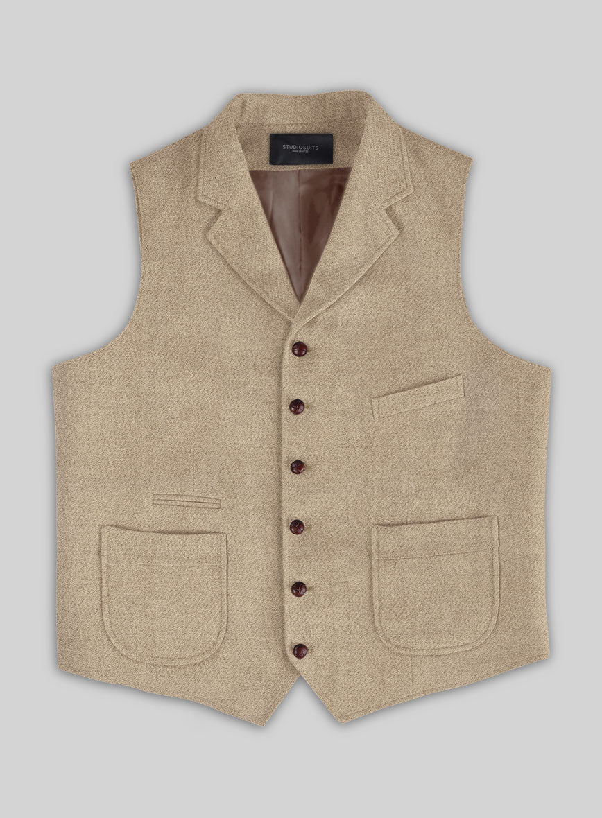 Highlander Beige Tweed Hunting Vest – StudioSuits