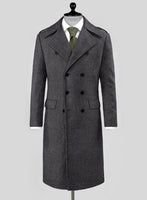 Highlander Charcoal Tweed GQ Overcoat - StudioSuits